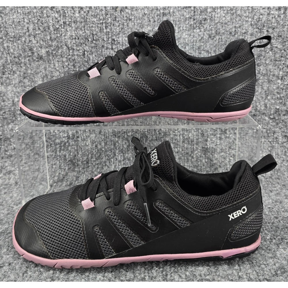 Xero Shoes Prio Sneakers Womens 8.5 Black Pink Minimalist Barefoot Running Shoes